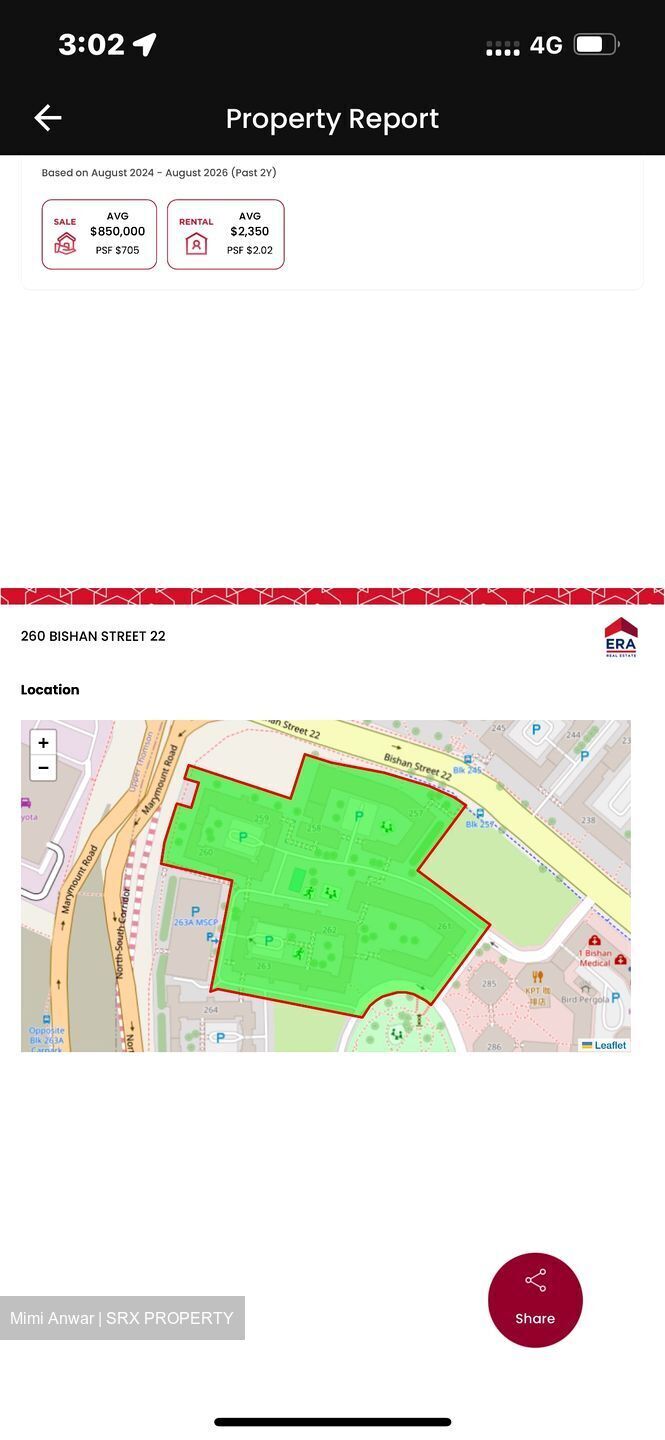 Blk 260 Bishan Street 22 (Bishan), HDB 4 Rooms #610269851